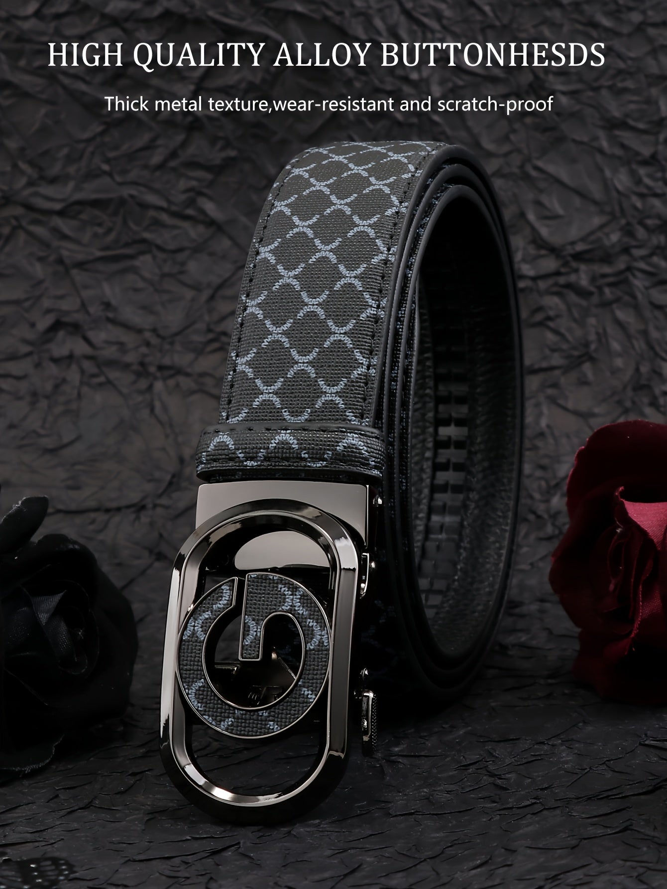 2025 New Automatic Buckle Belt, Versatile Business Casual Luxury Trendy Men's Leather Belt