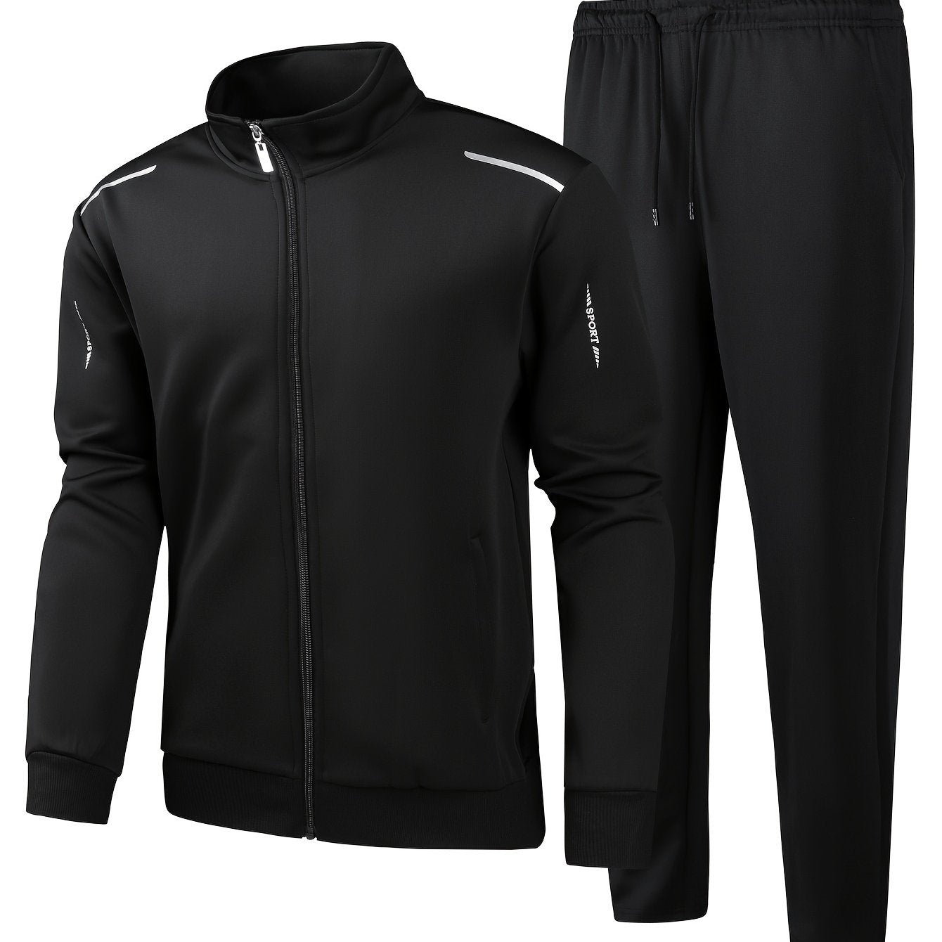 Men's New Sports Hoodie Set, Men's Sports Set, Autumn and Winter Set, Cardigan Set, Top+Pants Set