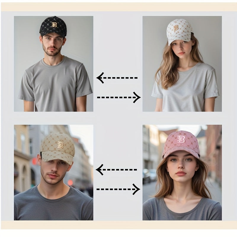 2pcs Baseball Caps for Women & Men - Beige/Black/ Pink/, Adjustable Snapback Closure, Breathable Hats for Sports, Outdoor, Parties - Unisex Sun Hats for Everyday & Formal Events, Baseball Hat, Summer Headwear, Stylish Snapbac