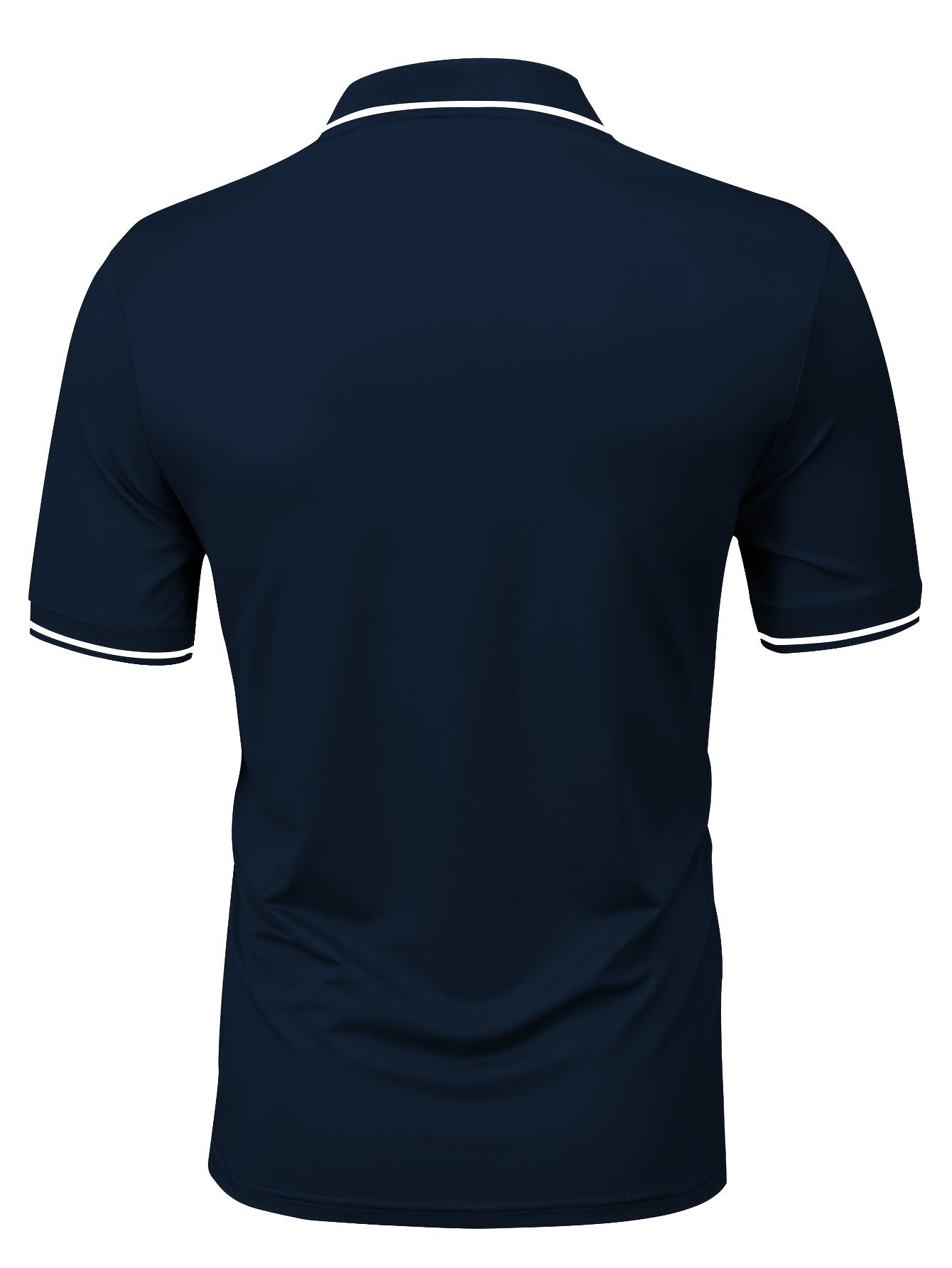 Pearson OBM Men'S Classic Breathable Knit Polyester Polo Shirt - Casual Style, Solid Color, Regular Fit with Slight Stretch, Summer Collared Top with Button Detail