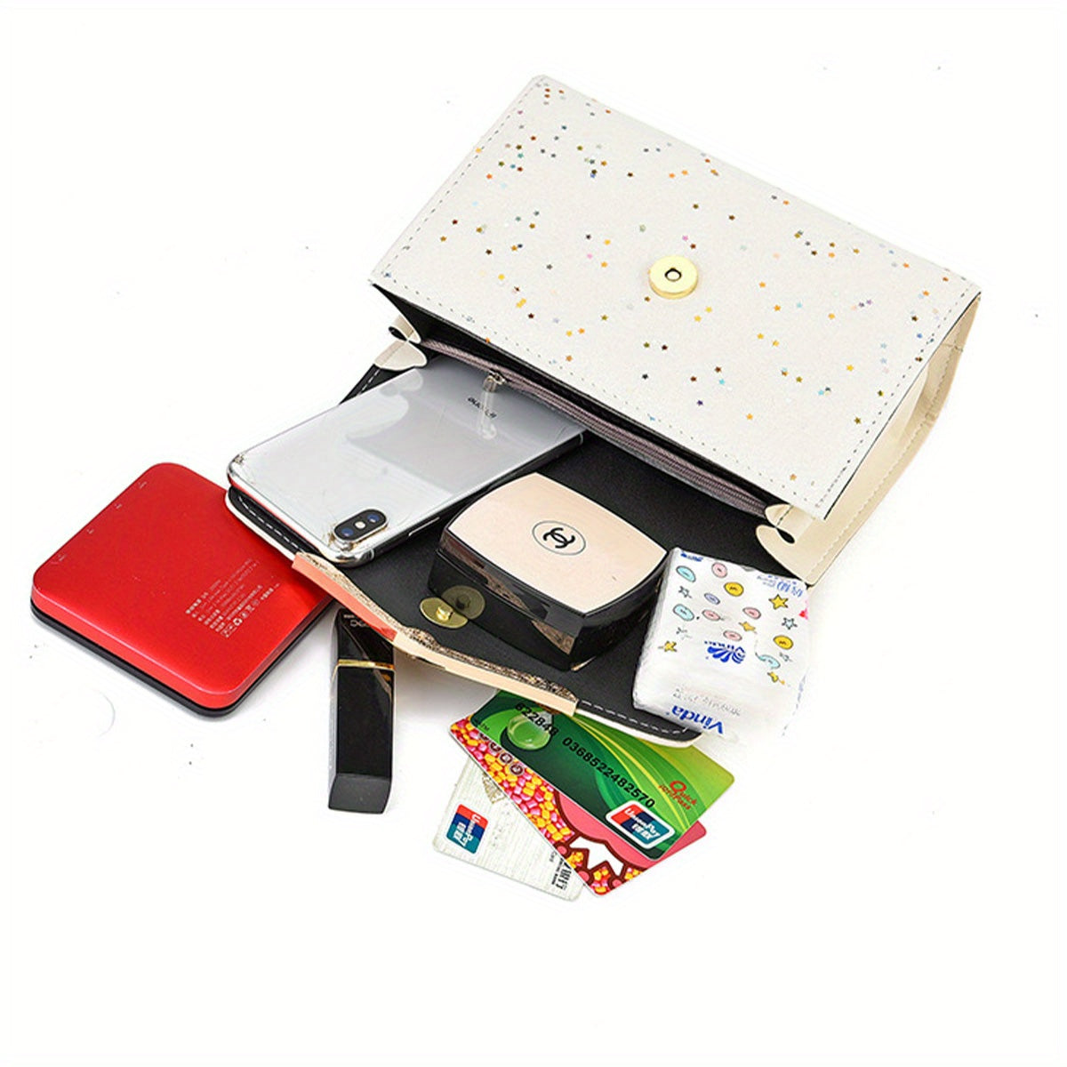 Simple and fashionable chain shoulder bag. 2025 style underarm bag solid color shoulder bag, 3 colors optional sequin trend, versatile fashion casual messenger bag, suitable for daily, work, commuting, play, holiday gifts