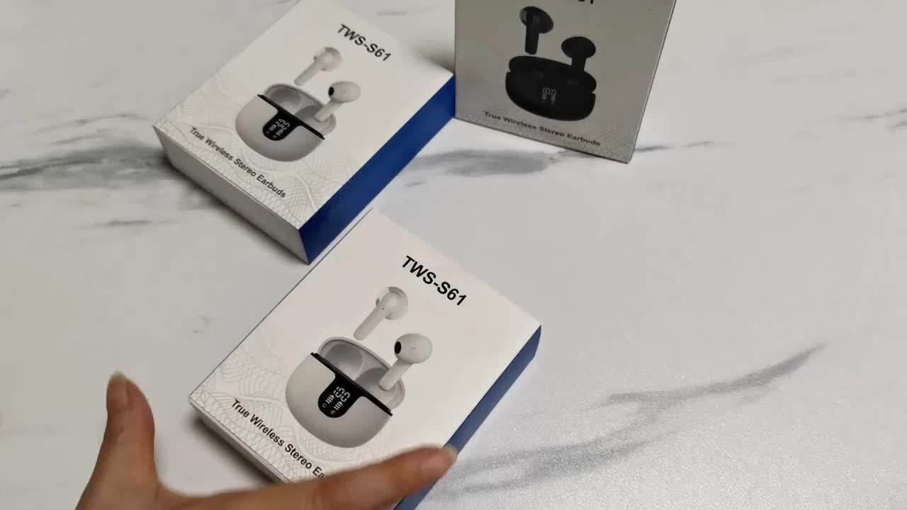 In-Ear Wireless Headphones with HIFI Sound Quality, Truly Wireless, Omnidirectional Stereo, Low Latency, Automatic Connection, High-Definition Noise Reduction, Large Battery Capacity, Ultra-Long Battery Life, And LED Digital