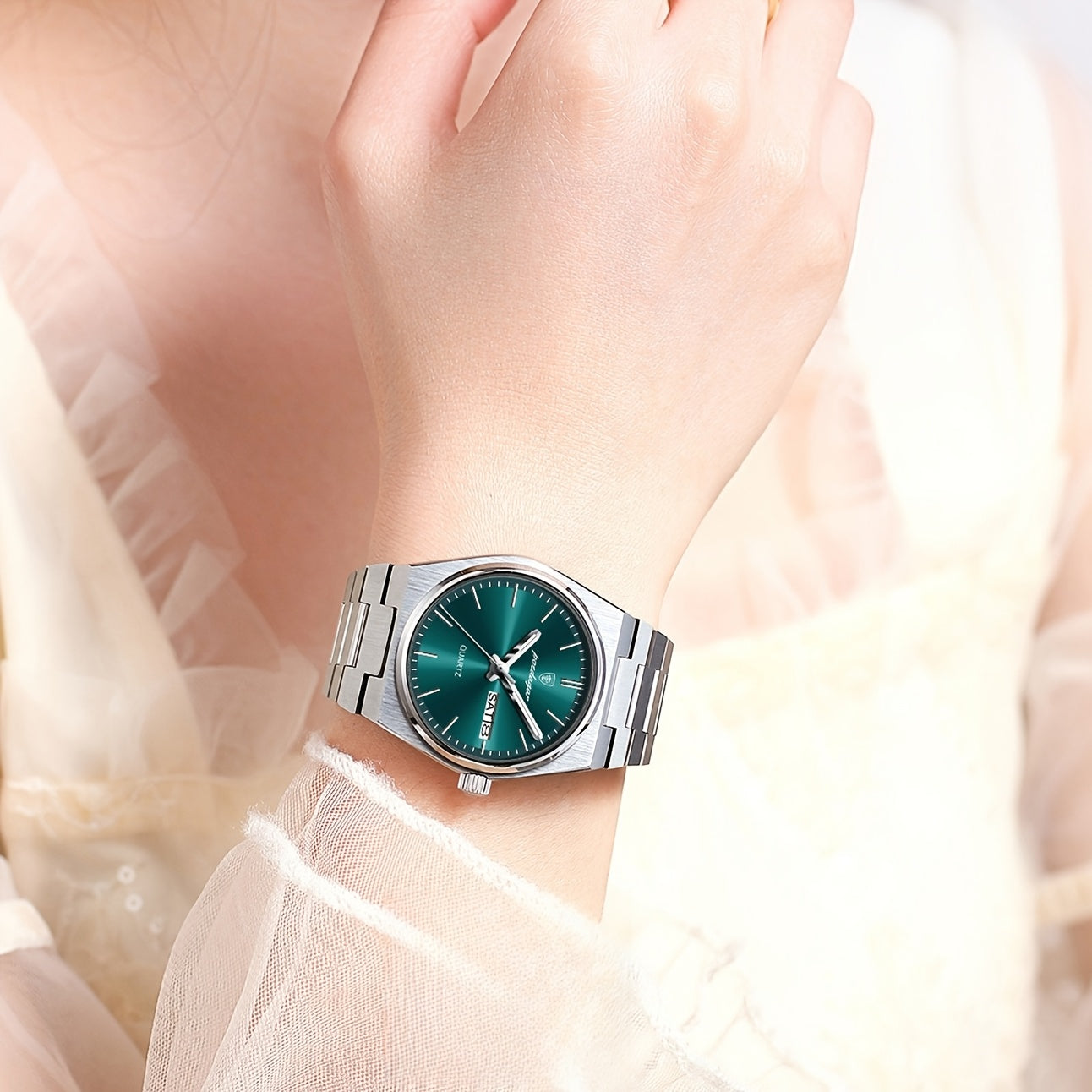 Brand Luxury Women's Business Watch Fashion Double Calendar Quartz Watch, Women's Gift Holiday Gift