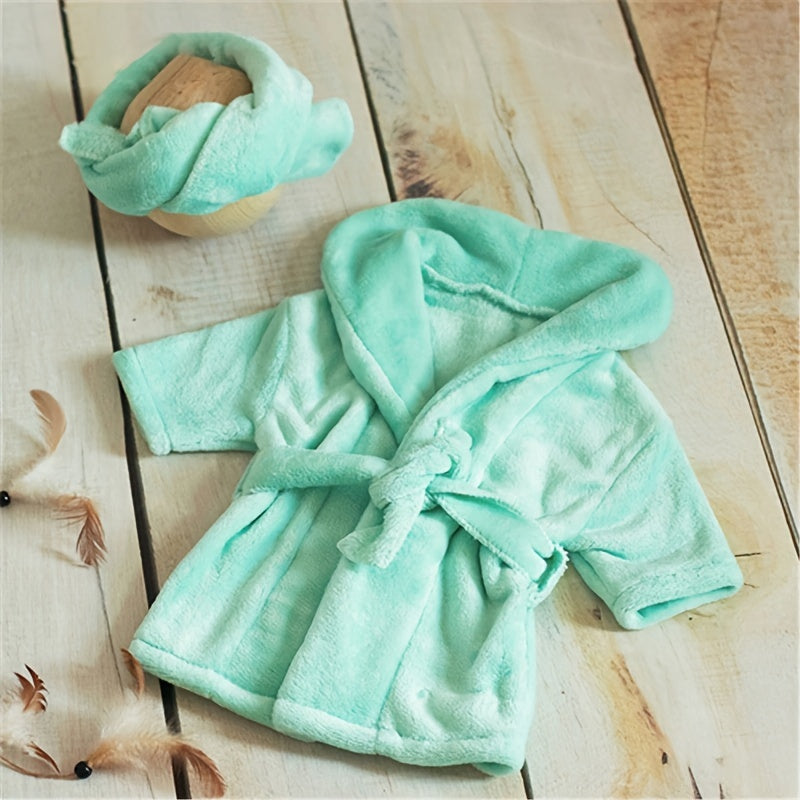 Photography Bathrobe White Thick Photography Sleepwear Photo Shoot Photo Bathrobe Set