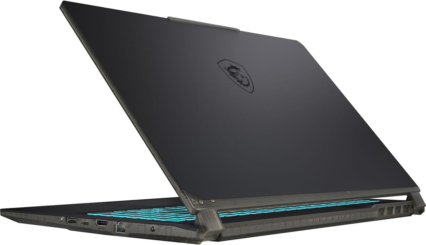 MSI Cyborg 15 Thin GF63 Gaming Laptop (15.6" FHD 144Hz, Intel Core I7-12650H, 32GB DDR5 RAM, 1TB SSD, Geforce RTX 4060 8GB), Webcam, Backlit KB, Wifi 6, Ethernet, IST Cable, Win 11 Home, 2023, Black