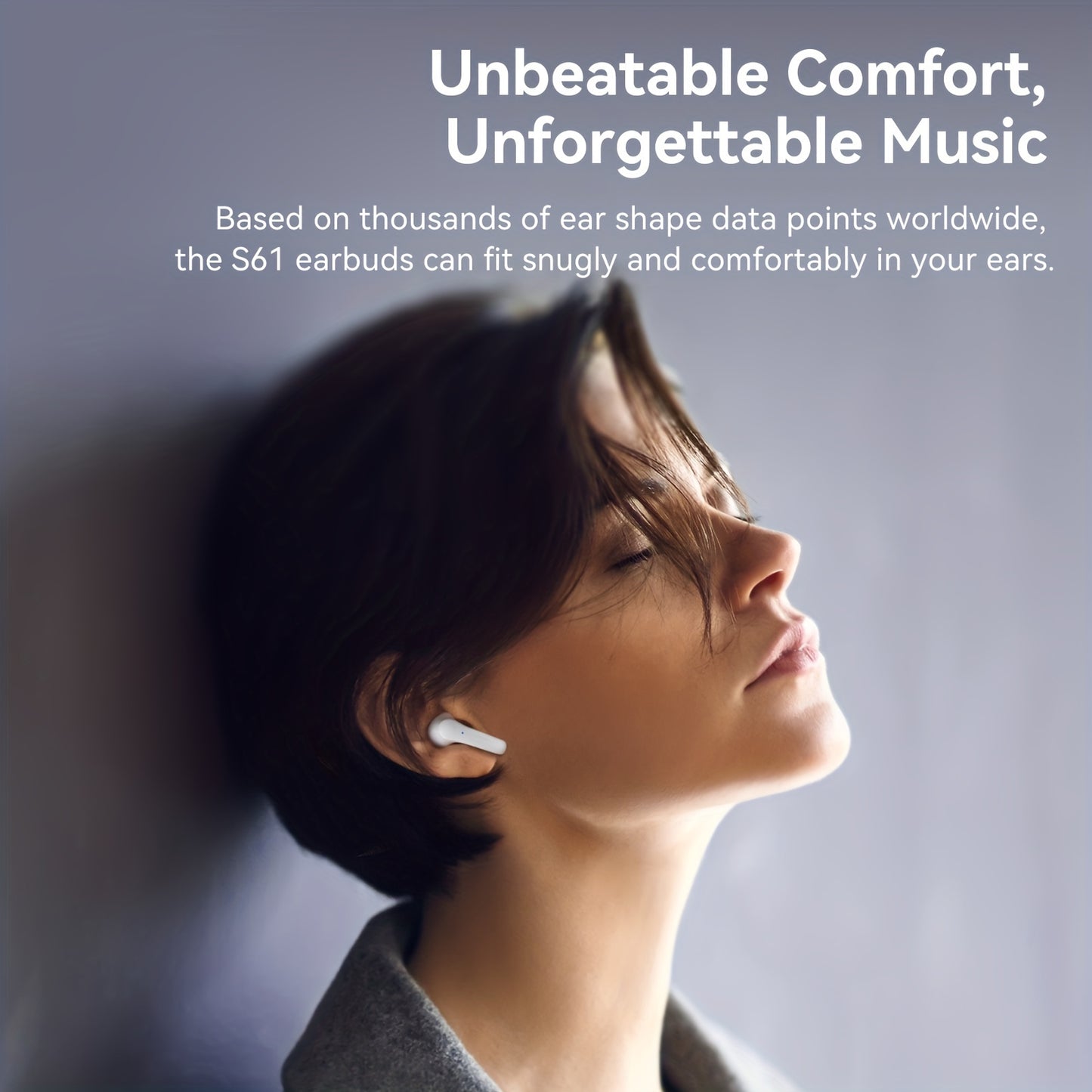 In-Ear Wireless Headphones with HIFI Sound Quality, Truly Wireless, Omnidirectional Stereo, Low Latency, Automatic Connection, High-Definition Noise Reduction, Large Battery Capacity, Ultra-Long Battery Life, And LED Digital