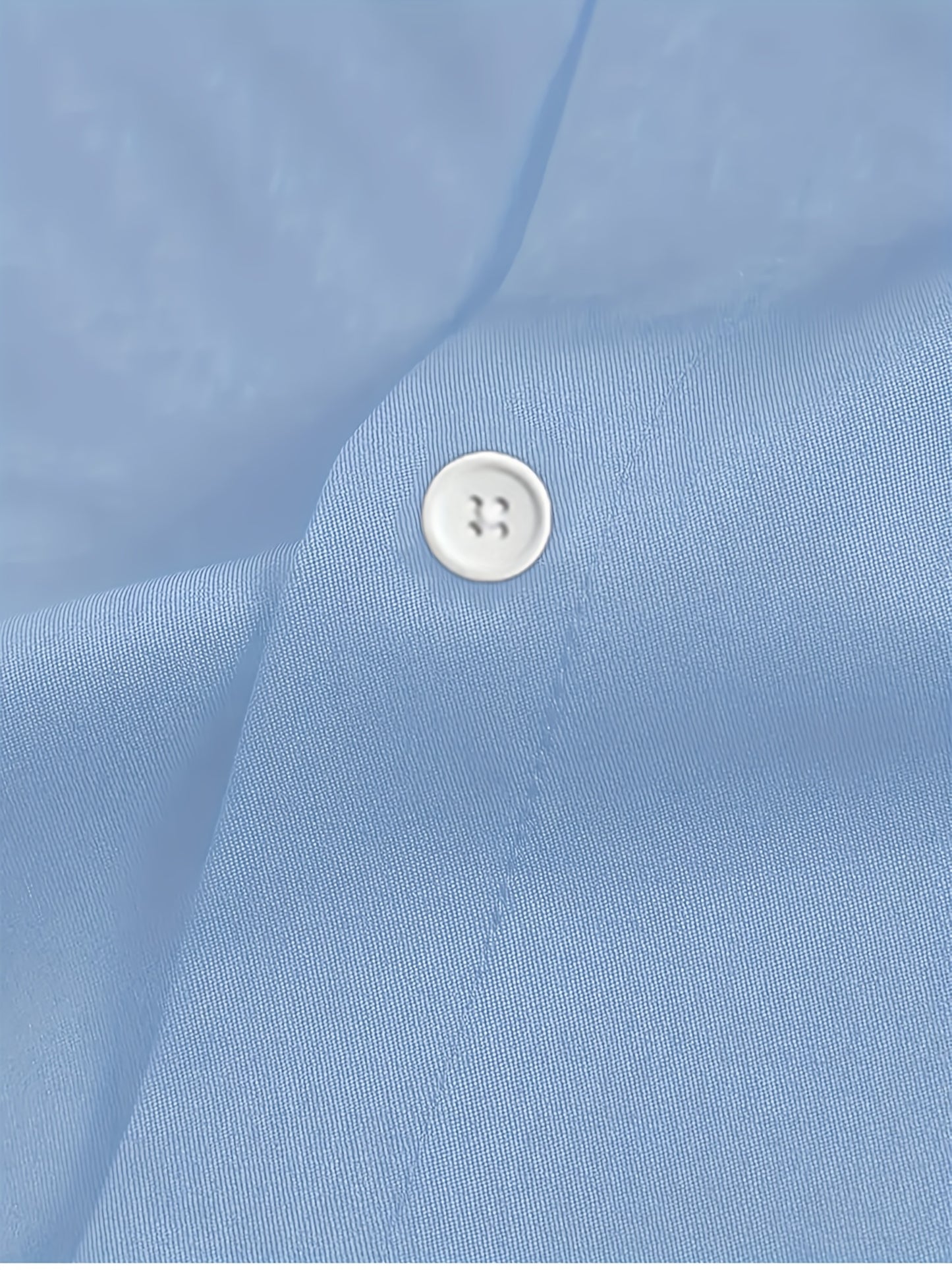 Men's Classic Solid Color Long Sleeve Dress Shirt - Regular Fit Point Collar, Non-Stretch Fabric for Office, Business & Casual Wear, All-Season Versatile Wardrobe Staple, Everyday Comfort, Sleek Appearance, Easycare Material