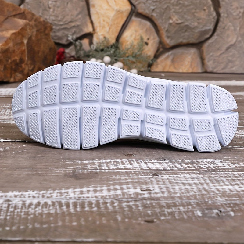 Sports Casual Mid Top Breathable Fabric Upper Slip-on Shoes, Solid Color, Glitter, Hand Wash or Professional Dry Clean, All-season, EVA Sole, Fabric Insole
