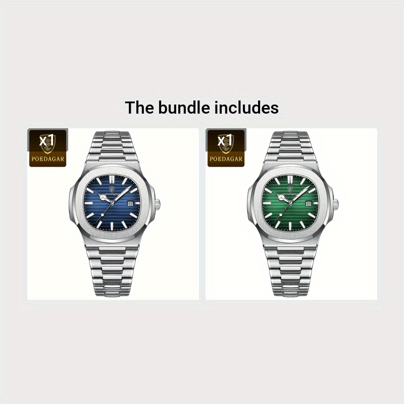 POEDAGAR New Men's Watch With Luminous Calendar, Trendy For Students, Cool And Hot Sale Quartz Wristwatch