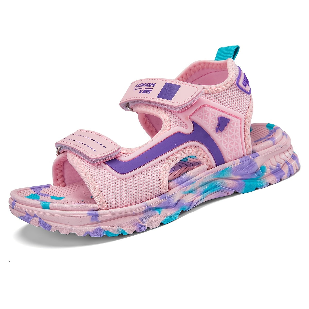 Pair of Boys' Summer Barefoot Sandals with Random Print, Fashionable Buckle Strap Outdoor Beach Sports Sandals Quick-Drying Lightweight EVA Shock Absorption Soles Breathable and Wear-Resistant Casual Sandals