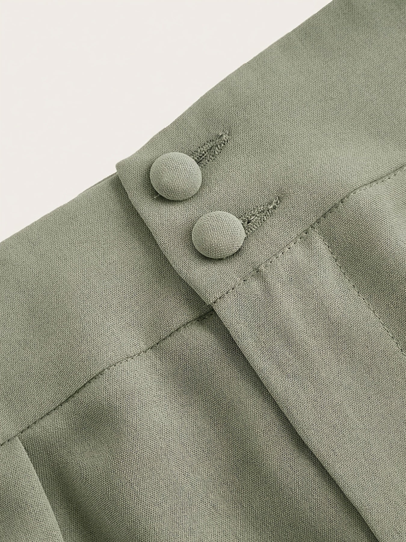 Two-piece Set of High-waisted Wide-leg Pants