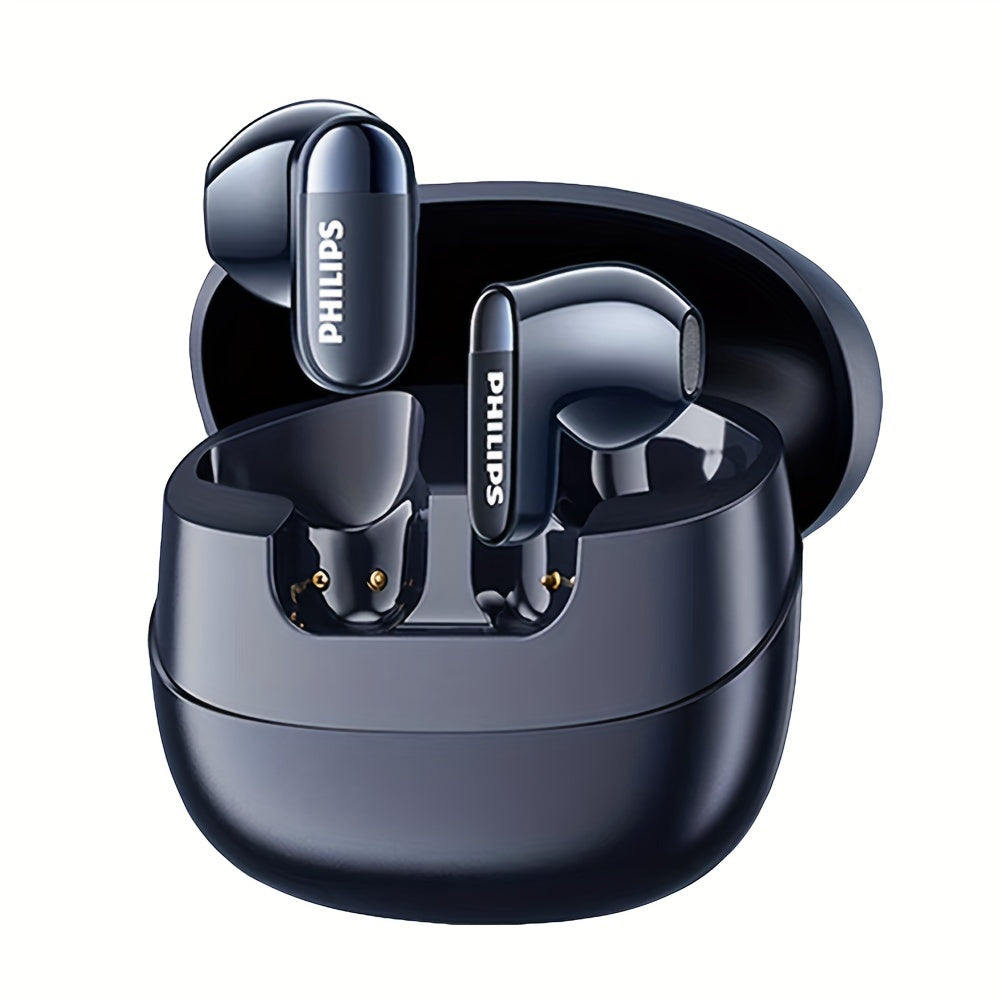 PHILIPS True Wireless Earphones Earbuds - Comfortable for iPhone/ Android, Built-in Microphone Sweat Wireless Headset, Wireless Headphones TAT2169