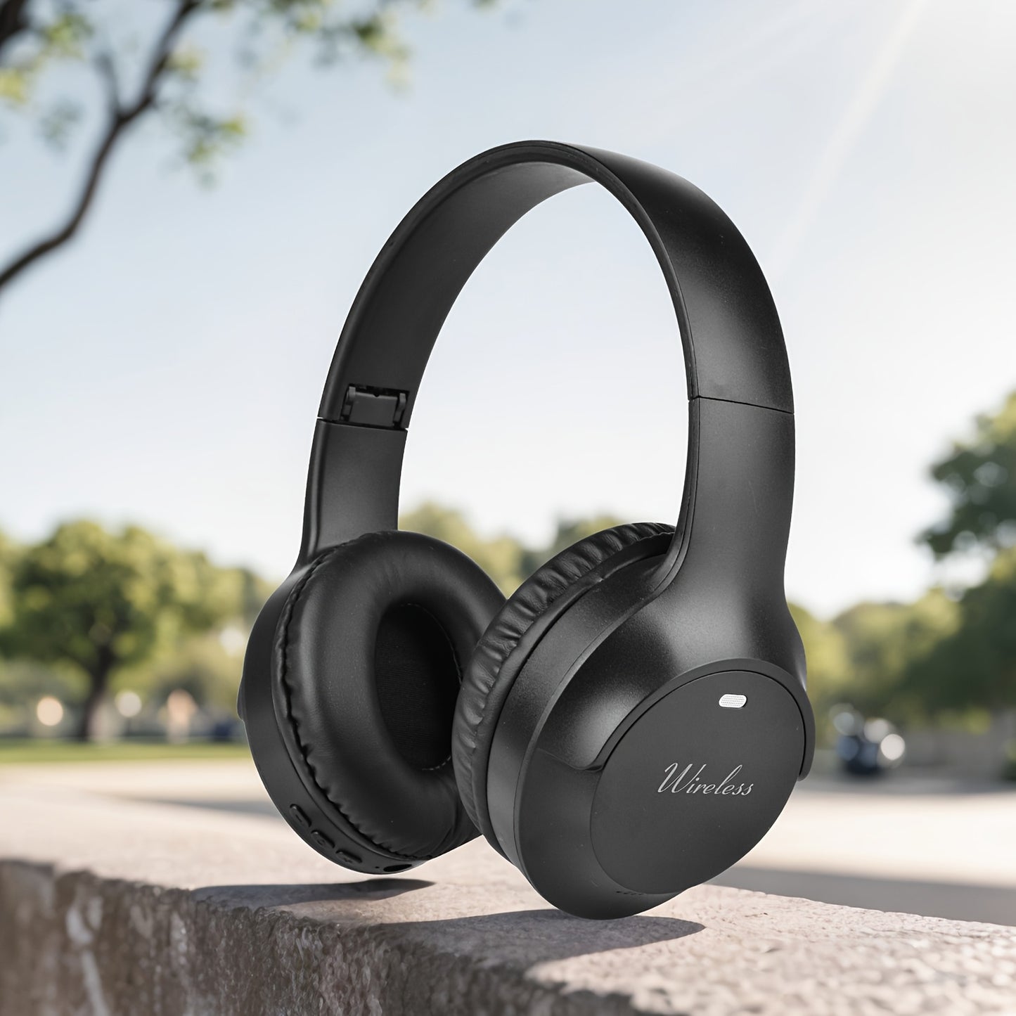 Retro Headphones Wireless Over-Ear Foldable Gaming Headset for Casual Running Video Calls Voice HIFI Earbuds