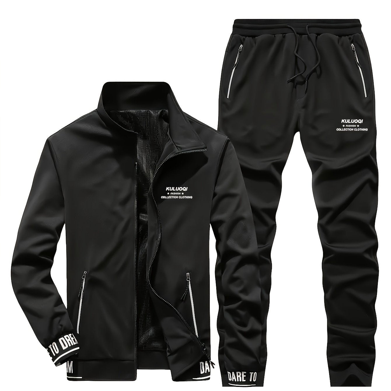 Spring and Autumn Casual Men's Jacket Set