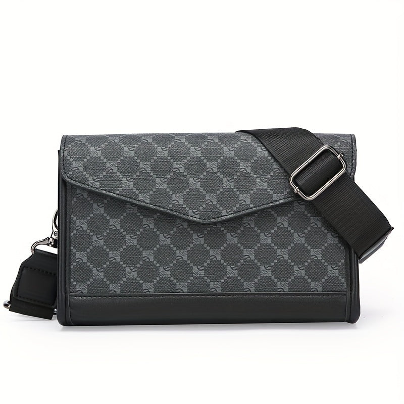 Men‘S Classic Square Single Shoulder Bag, Envelope Bag, College Bag, Ideal Gifts for Father Husband Boyfriend