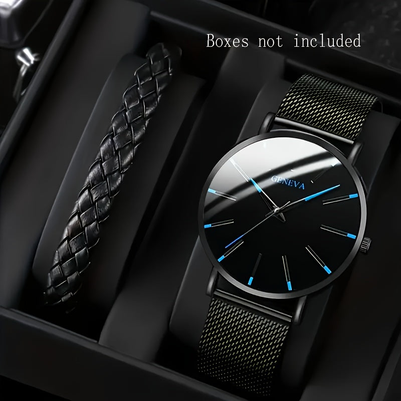 A Quartz Men'S Watch Plus an Accessory.