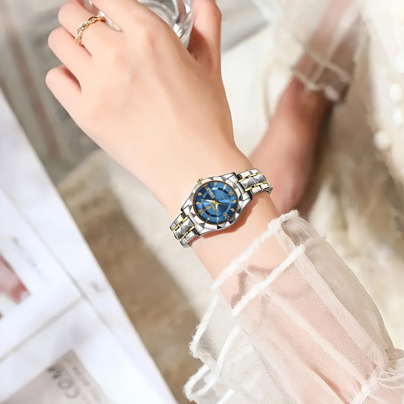 Women's Casual Luxury Simple Luminous Calendar Quartz Watch