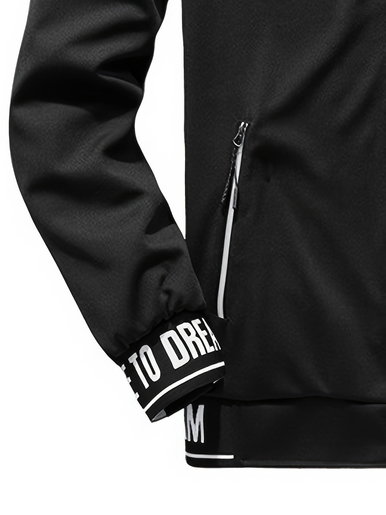 Spring and Autumn Men's Stand Collar Sports Casual Pants Suit