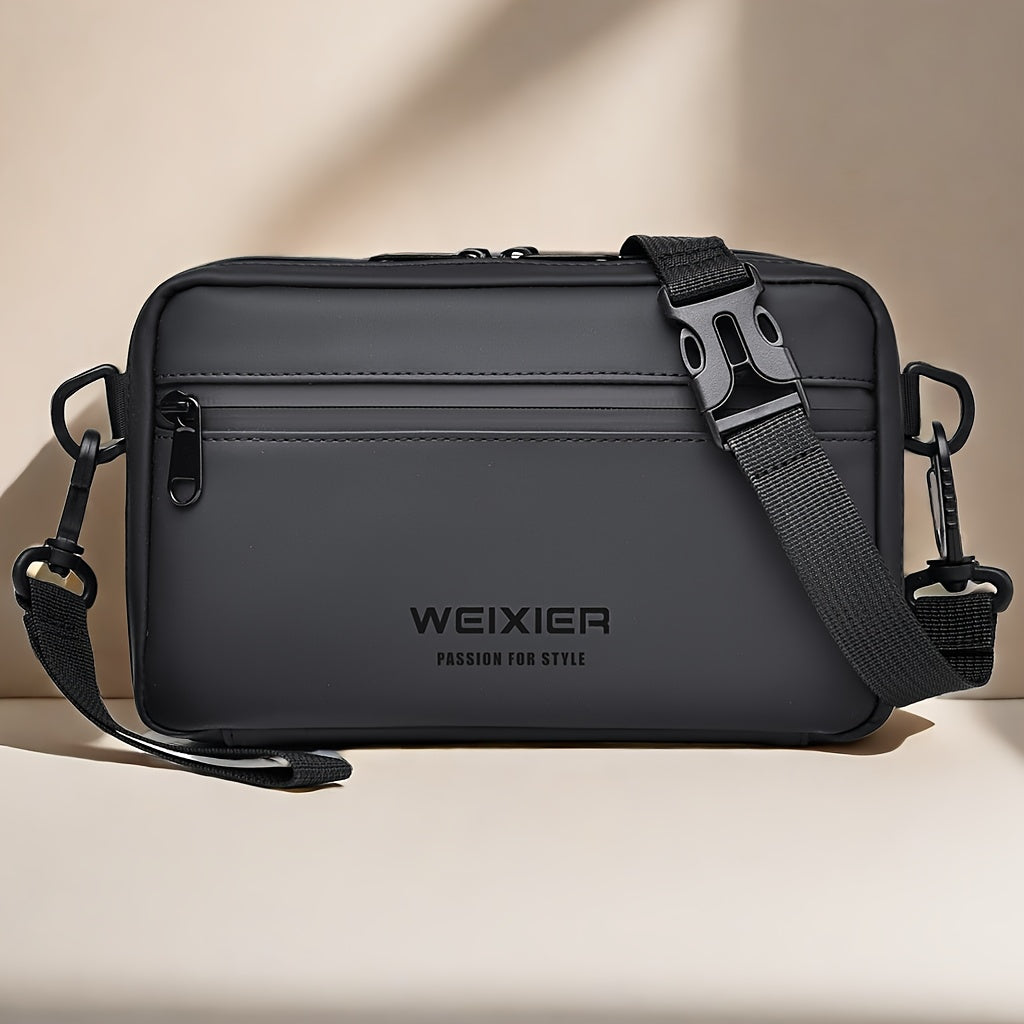 WEIXIER Unisex Fashion Messenger Bag, Shoulder Satchel with Detachable Strap, Polyester Lined, Business Briefcase for Commuting & Outdoor, Ideal Gift for Husband Or Boyfriend