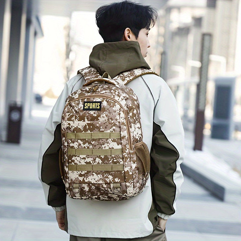Sleek Urban, Men's Versatile Backpack for Travel, Camping & Cycling - Large Capacity, Business Laptop Compartment, Durable Nylon