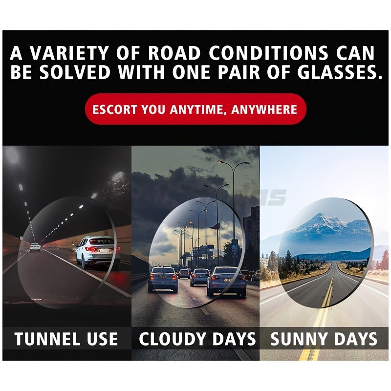 Coolpandas Brand Top Photochromic Glasses for Men And Women, Polarized Chameleon Glasses for Outdoor Sports, Fishing, Driving Goggles with Anti-Glare Features.