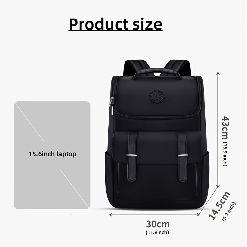 Men'S Large Capacity Laptop Backpack - Soft Shell, Durable & Easy to Clean, Multi-Functional Casual Business Travel Bag with Zipper Closure, Hand Washable, Commute Essentials | Casual Style | Zippered Closure