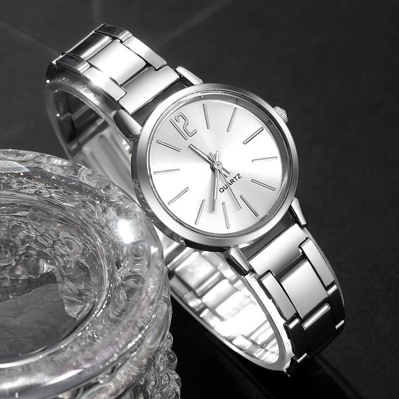 1pc Women's Fashionable Elegant Quartz Watch, Suitable for All Occasions: Mother's Day, Valentine's Day, Back-to- Season, Halloween, Christmas, Ramadan Gift (Box Not Included)