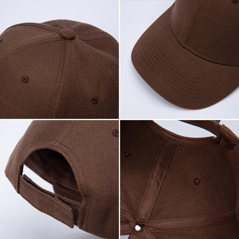 Customizable Baseball Cap - Adjustable, Lightweight Polyester Hat for Men & Women - Personalize with Text, Photos, or Logo - Available in Multiple Colors, Custom Baseball Cap, Without Battery