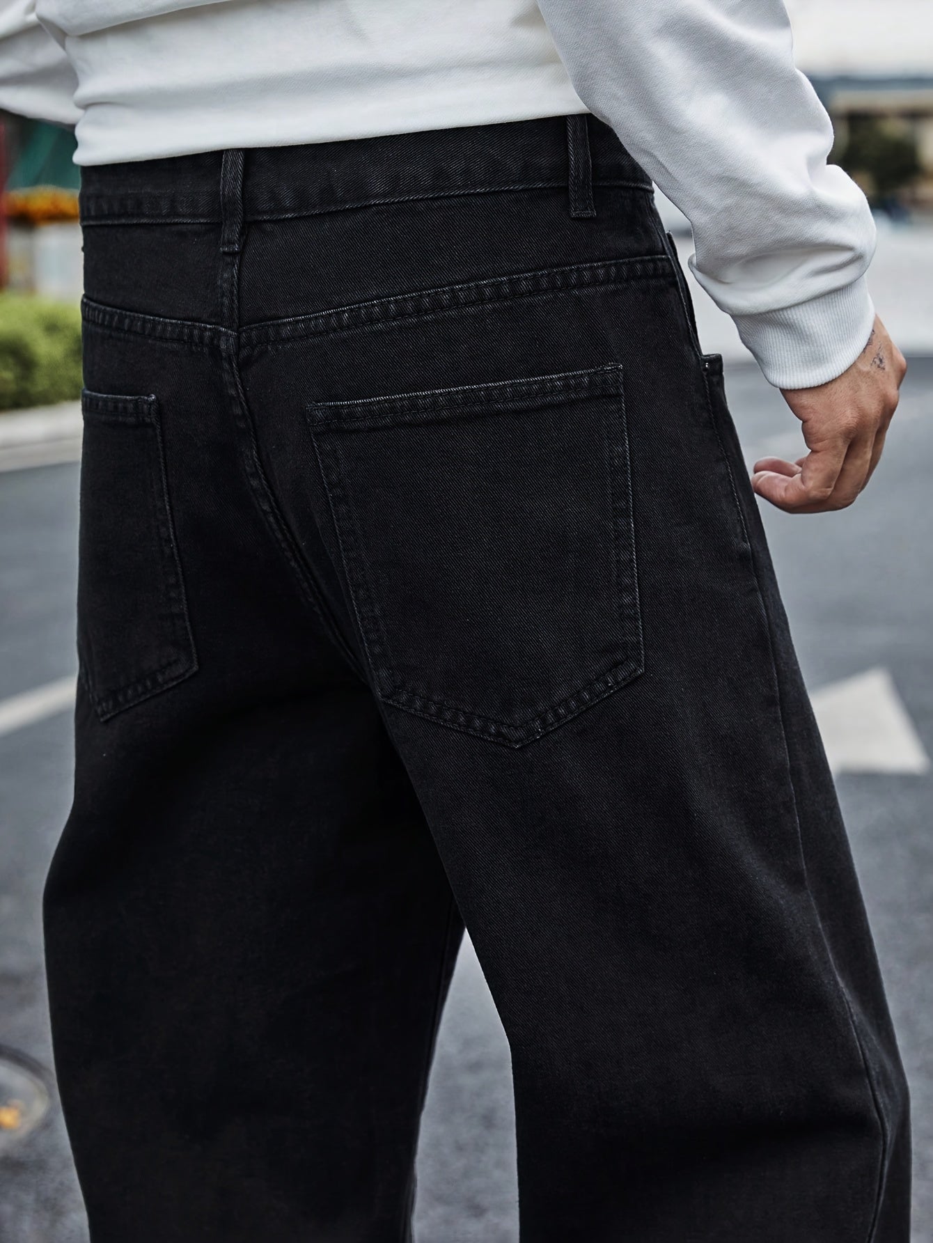 American Retro Trendy Straight Loose Long Trousers with Design Sense