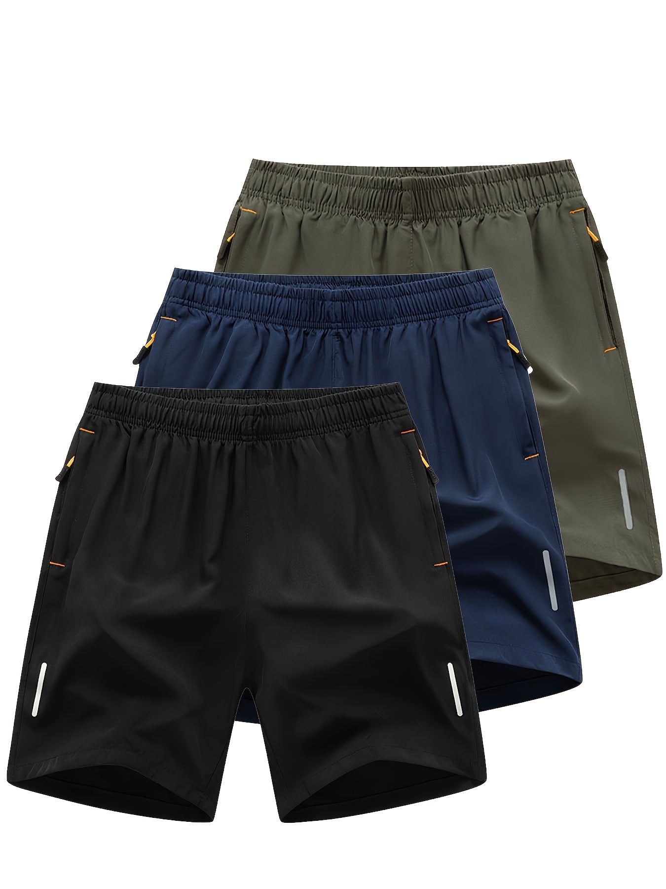 Men'S Three-Piece Set of Casual Sports Shorts