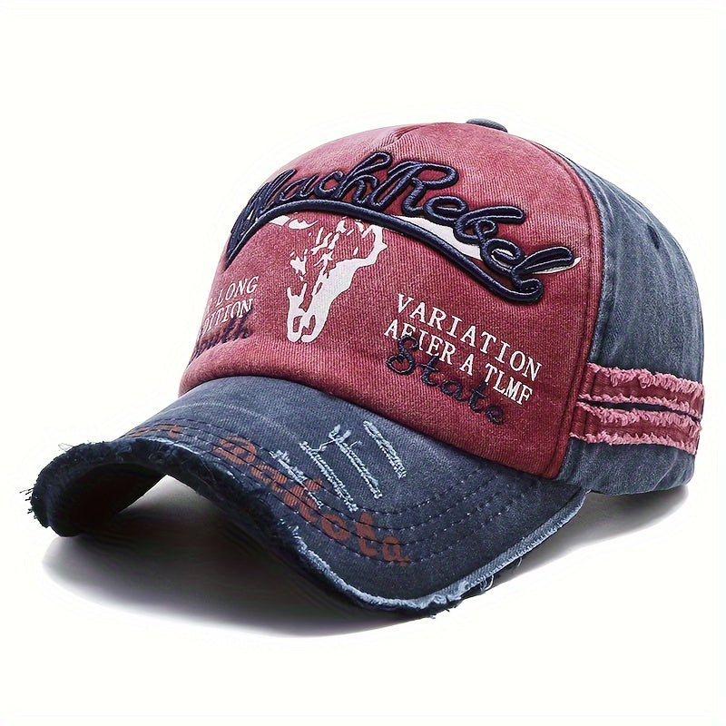2024 High Quality Outdoor Leisure Men's Soft Washed Embroidered Baseball Hat - Durable, Fashionable, Comfortable, Wearing Baseball Hat