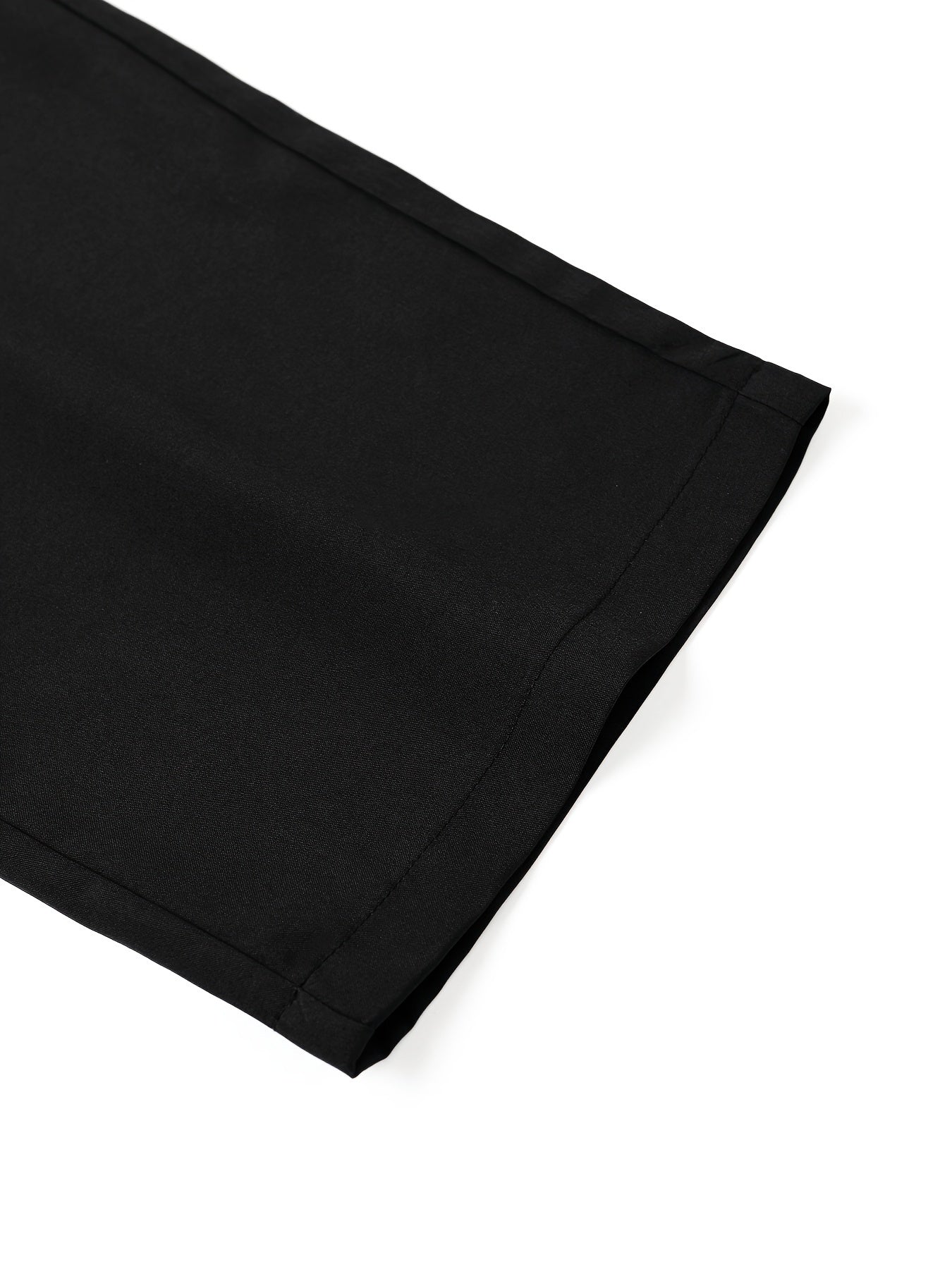 Men'S Casual Summer Crown Print Short Sleeve Button-Up Shirt & Pants Set - Black, Relaxed Fit, Non-Stretch Fabric, Lapel Collar, Stylish for Casual Attire, Casual Attire|Crown Print Design|Relaxed Fit Pants, Crown Shirt