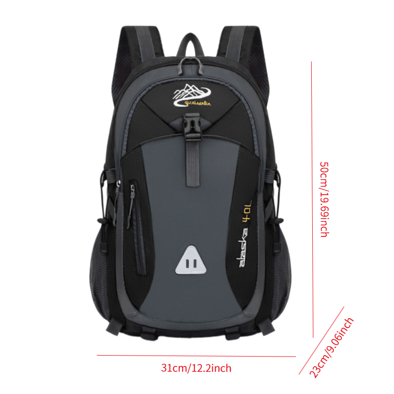 35L Large Capacity Hiking Backpack - Durable Polyester, Adjustable Shoulder Straps, Multiple Compartments for Camping, Travel & Outdoor Adventures - Ideal Gift for Hikers, Backpacking Gear