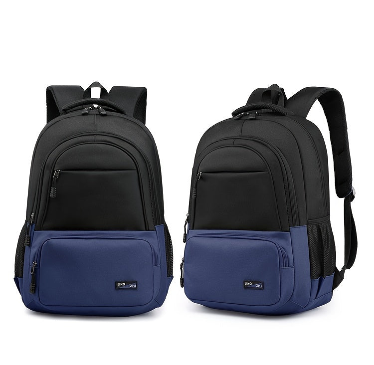 Durable Oxford Fabric Backpack - Spacious, Breathable, Adjustable Strap, Laptop Compartment, Ideal for Hiking, Camping, Travel, School & Work - High 46cm, Long 32cm, Thick 19cm, School Backpack | Adjustable Strap Backpack | D