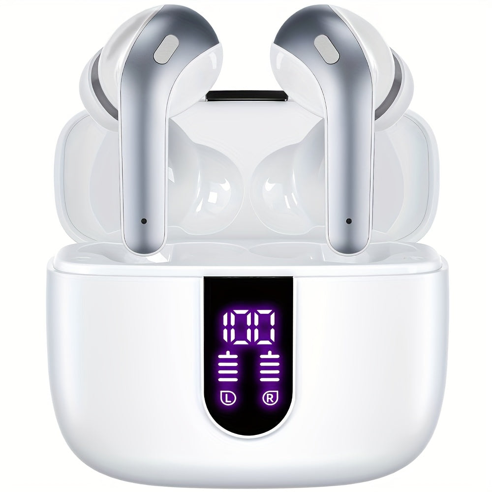 LIFEBEE New Wireless 5.3 Earbuds for Running Sports, Mini Wireless Earphones Stereo Headphones with Dual-LED Display, Wireless Headset Built-in Microphone