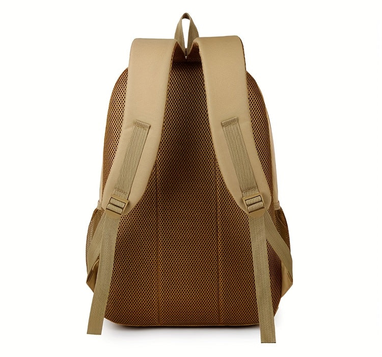 Leisure Backpack, Large Capacity Backpack, Suitable for Men and Women, Height 48cm, Length 33cm, Thickness 20cm, Can Hold 17-inch Laptop, Equipped with Adjustable Shoulder Straps, Ideal Choice for Daily Outdoor Commuting, Tra