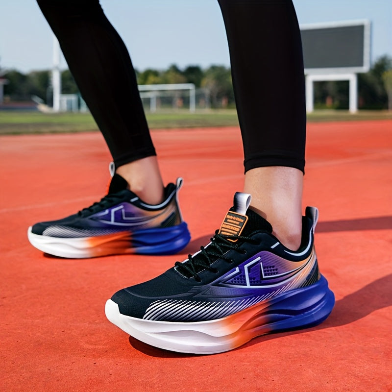 Men'S Breathable Lightweight Running Sneakers - Stylish Color-Block Design, Comfortable Low-Top Casual Shoes for All-Day Wear, Casual Sneakers | Fashionable Casual Shoes | Comfortable Footwear
