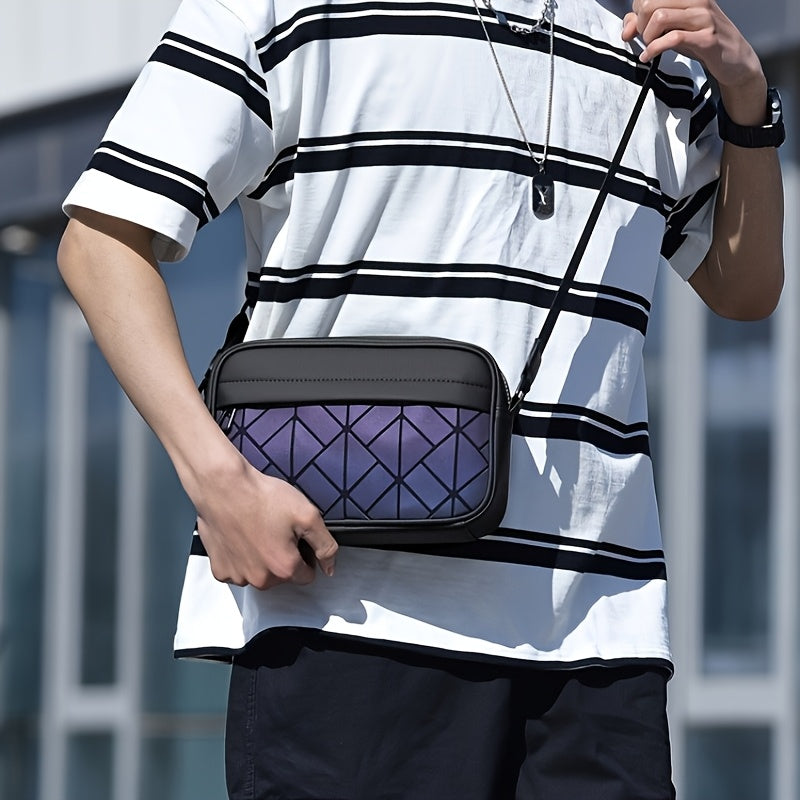 Men's Crossbody Bag with Adjustable Strap - Sleek Minimalist Purse, Spacious Interior for Everyday Commute, Formal & Casual Outings - Durable Crossbody Backpack for Men