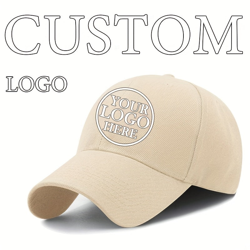 Customizable Baseball Cap - Adjustable, Lightweight Polyester Hat for Men & Women - Personalize with Text, Photos, or Logo - Available in Multiple Colors, Custom Baseball Cap, Without Battery