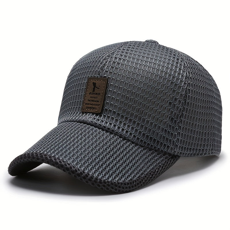 Breathable Mesh Baseball Cap for Men & Women - Adjustable Snapback, Large Eyelet Design for Sun & Fish Protection, Ideal for Outdoor Activities, Casual Wear Cap|Breathable Mesh Cap|Wide Brim Ha