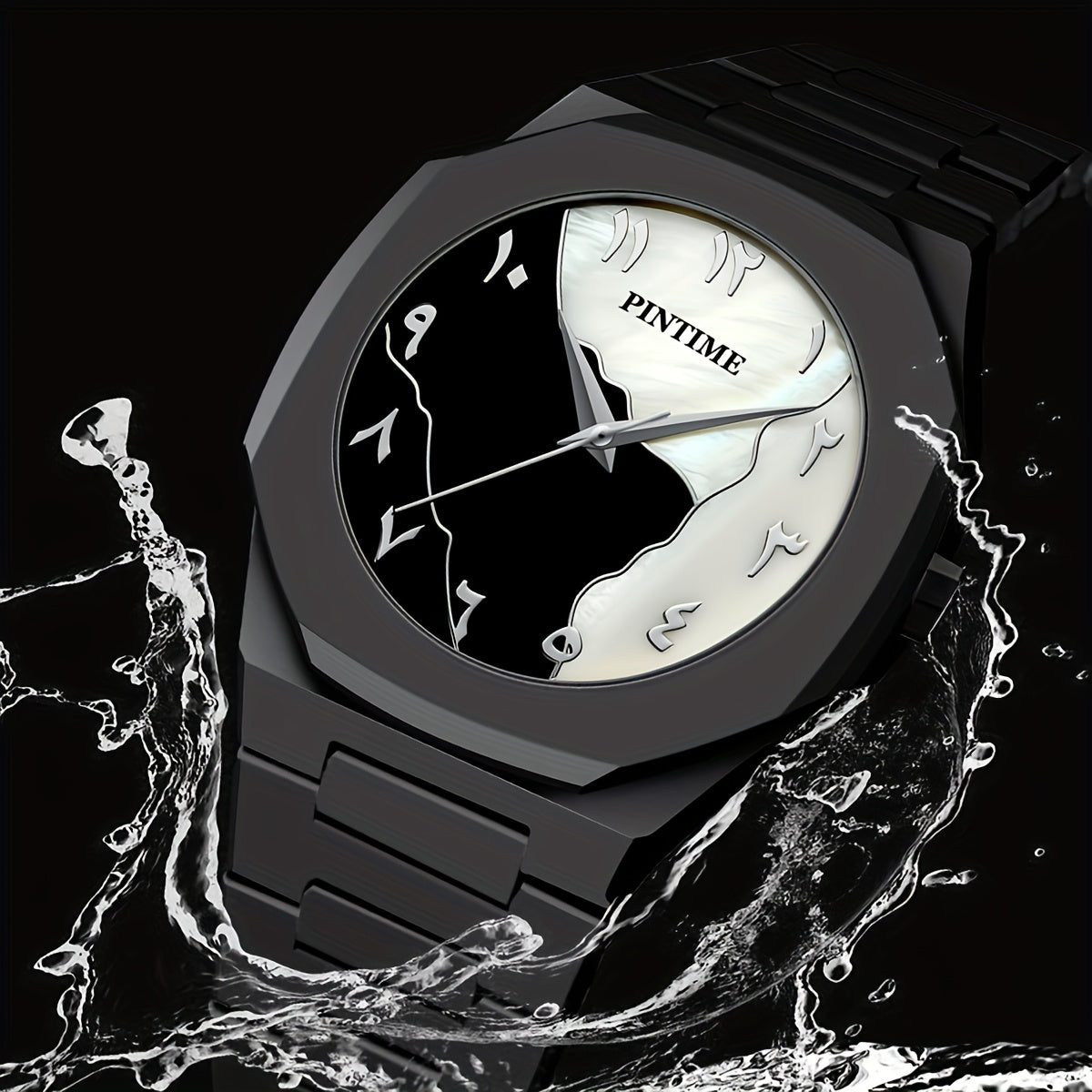 1pc PINTIME Women's Elegant Watch - Anti-Slip Comfort Silicone Strap, 3ATM High Quality Quartz Movement, Multiple Styles Available, Perfect Valentine's Day & Birthday Gift, Everyday Timepiece, Subdial Functionality, Stone Cas