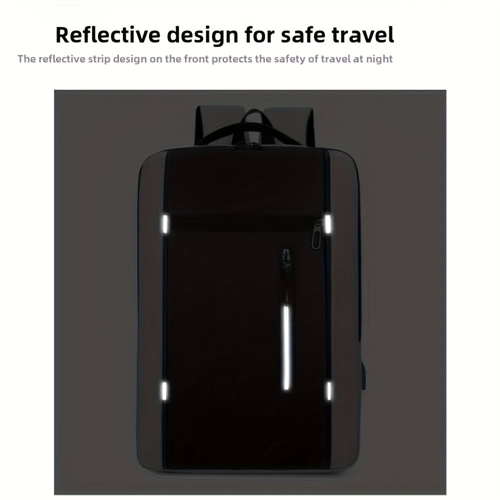 INNBagOther Stylish Unisex Business Backpack - Large Capacity, Multi-Compartment, Adjustable Straps, Durable for Travel, Commuting & Outdoor Adventures, Blac