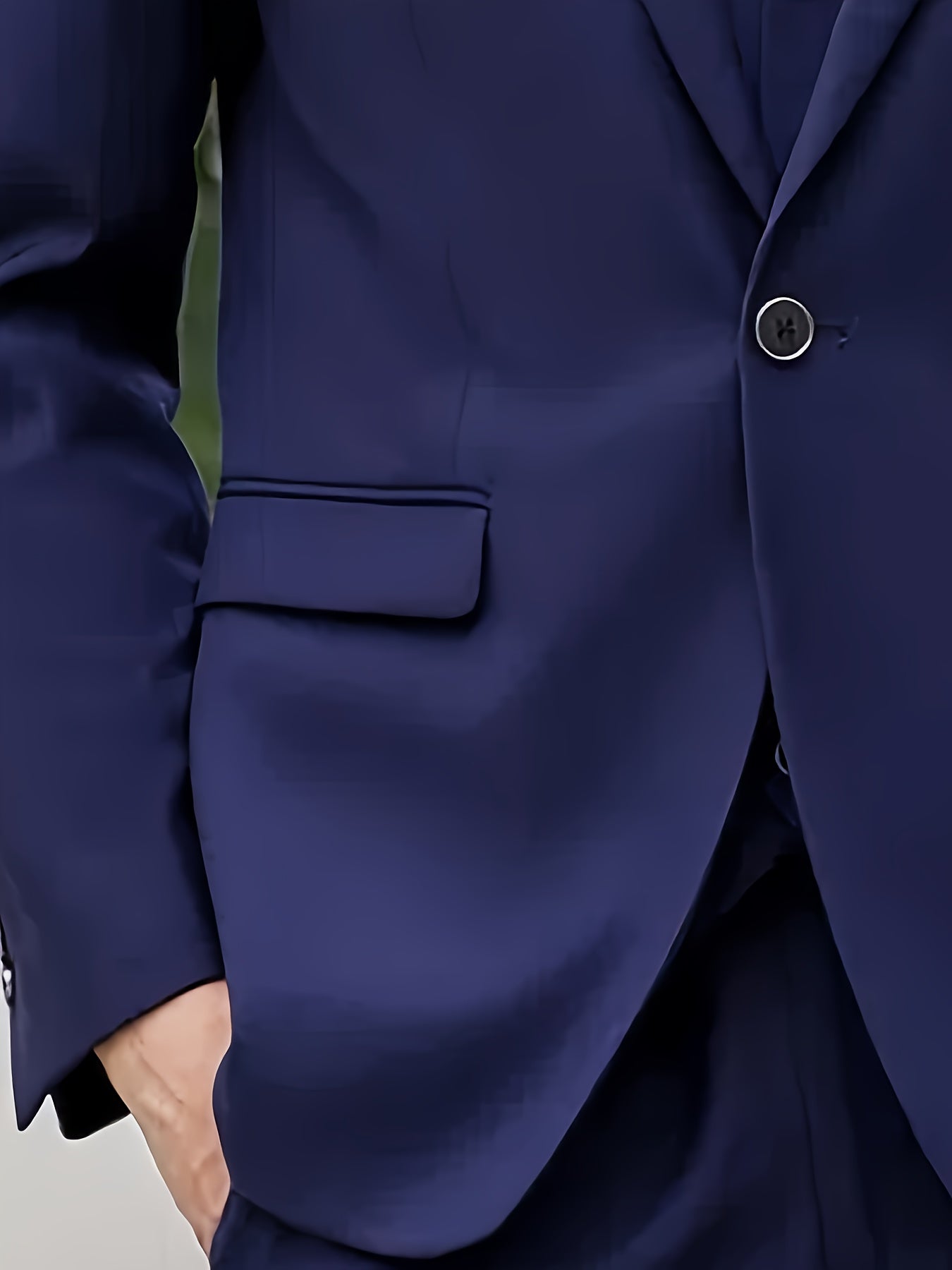 2pcs Luxury Classic Men'S Solid Color Suit - Notched Lapel Blazer and Pants, Regular Fit, Long Sleeve, Traditional Silhouette, Ideal for Weddings, Business Meetings - High-Quality Fabric, Comfortable Wear, Stylish Design, Wed