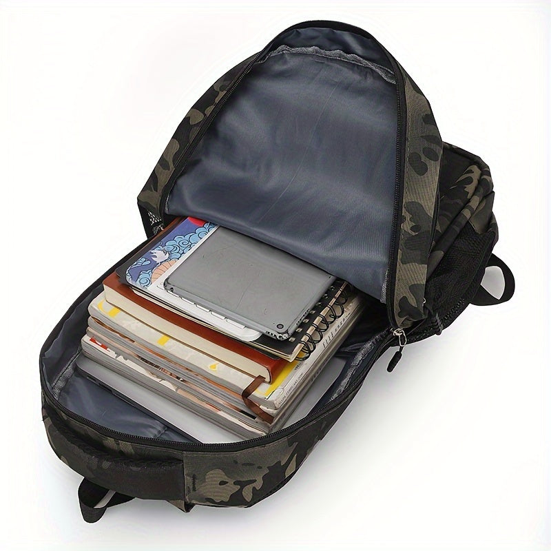 Sleek Urban, Men's Versatile Backpack for Travel, Camping & Cycling - Large Capacity, Business Laptop Compartment, Durable Nylon