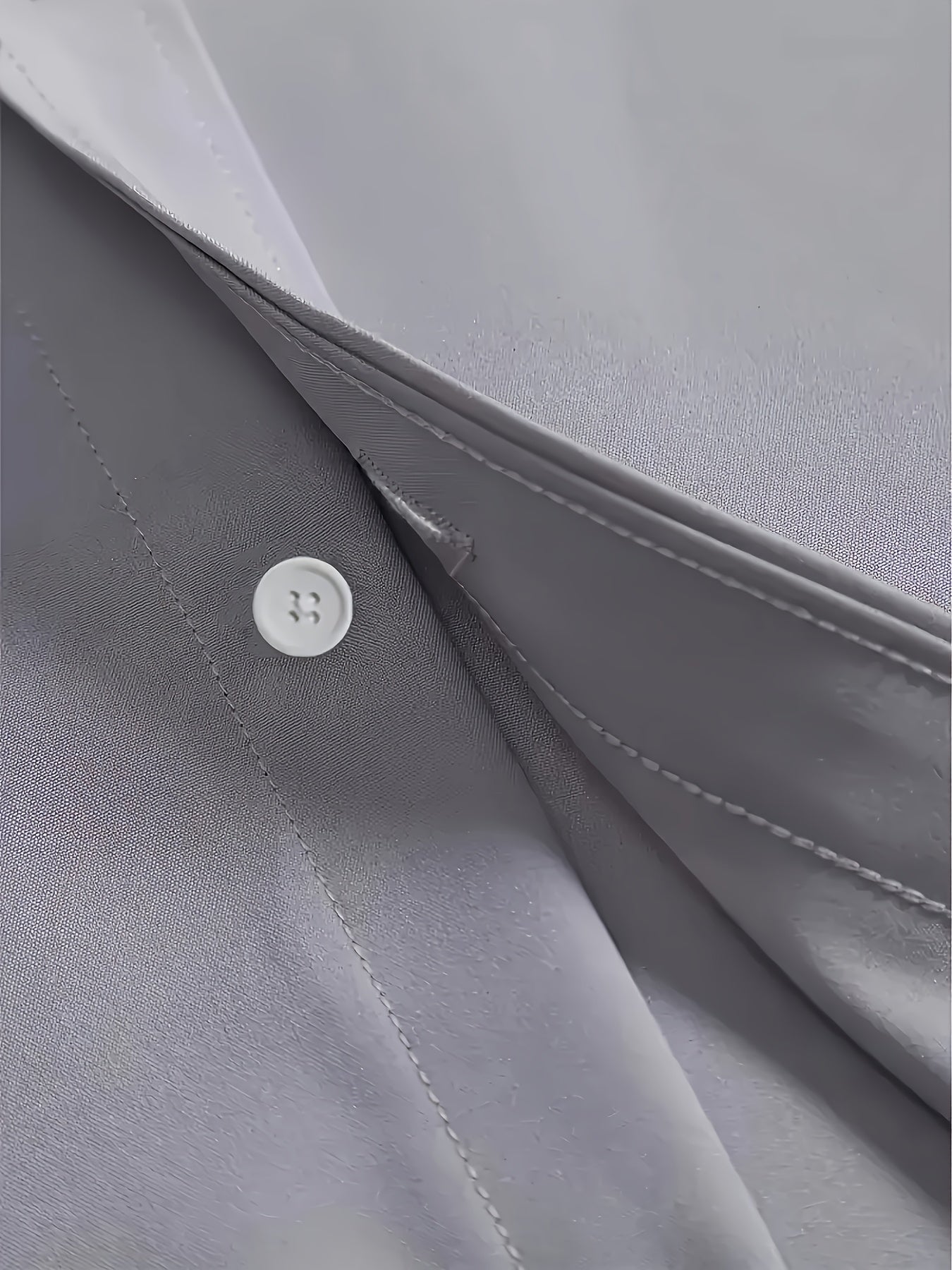 Men's Classic Solid Color Long Sleeve Dress Shirt - Regular Fit Point Collar, Non-Stretch Fabric for Office, Business & Casual Wear, All-Season Versatile Wardrobe Staple, Everyday Comfort, Sleek Appearance, Easycare Material