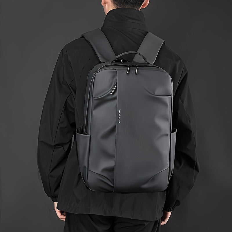 Tic-Tac-Toe Men'S Lightweight Large Capacity Backpack - Casual Minimalist Design with Multiple Compartments, Durable Fabric for Outdoor Travel, Commuting & Work, Travel Backpack, Commuting Bag, Modern Backpack, Sturdy Constru
