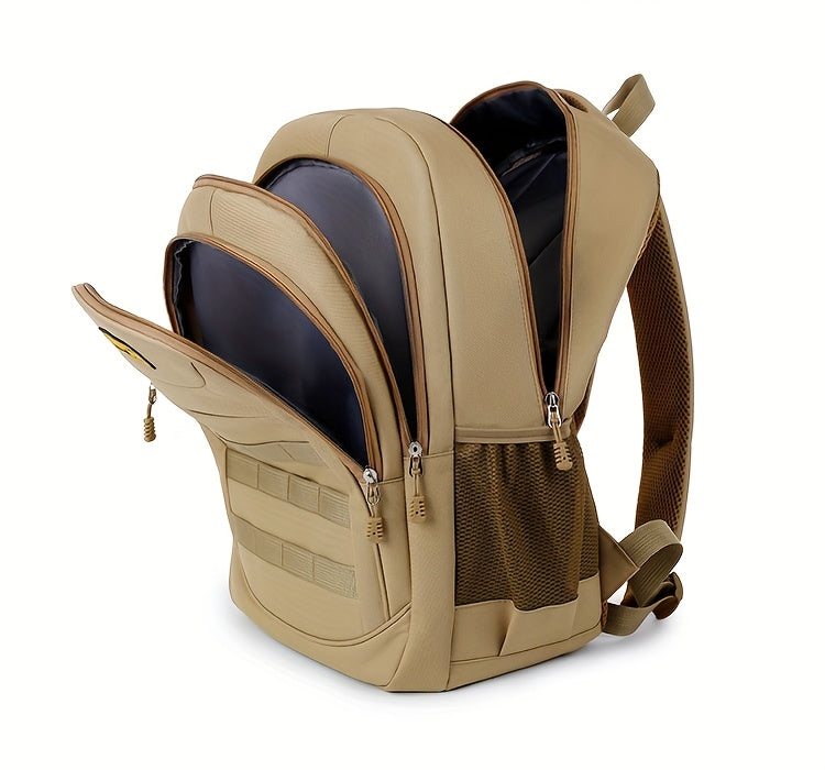 Leisure Backpack, Large Capacity Backpack, Suitable for Men and Women, Height 48cm, Length 33cm, Thickness 20cm, Can Hold 17-inch Laptop, Equipped with Adjustable Shoulder Straps, Ideal Choice for Daily Outdoor Commuting, Tra