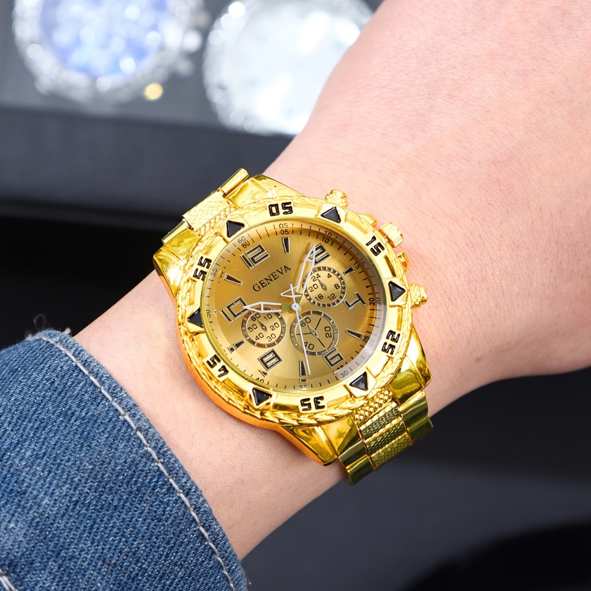 1pc Men'S Stylish Black Stainless Steel Quartz Watch - Elegant Round Dial, Durable Analog Display, Perfect Gift for Valentine'S Day, Birthday, Christmas, etc., Gift Watches | Elegant Wristwatches | Analog Watches