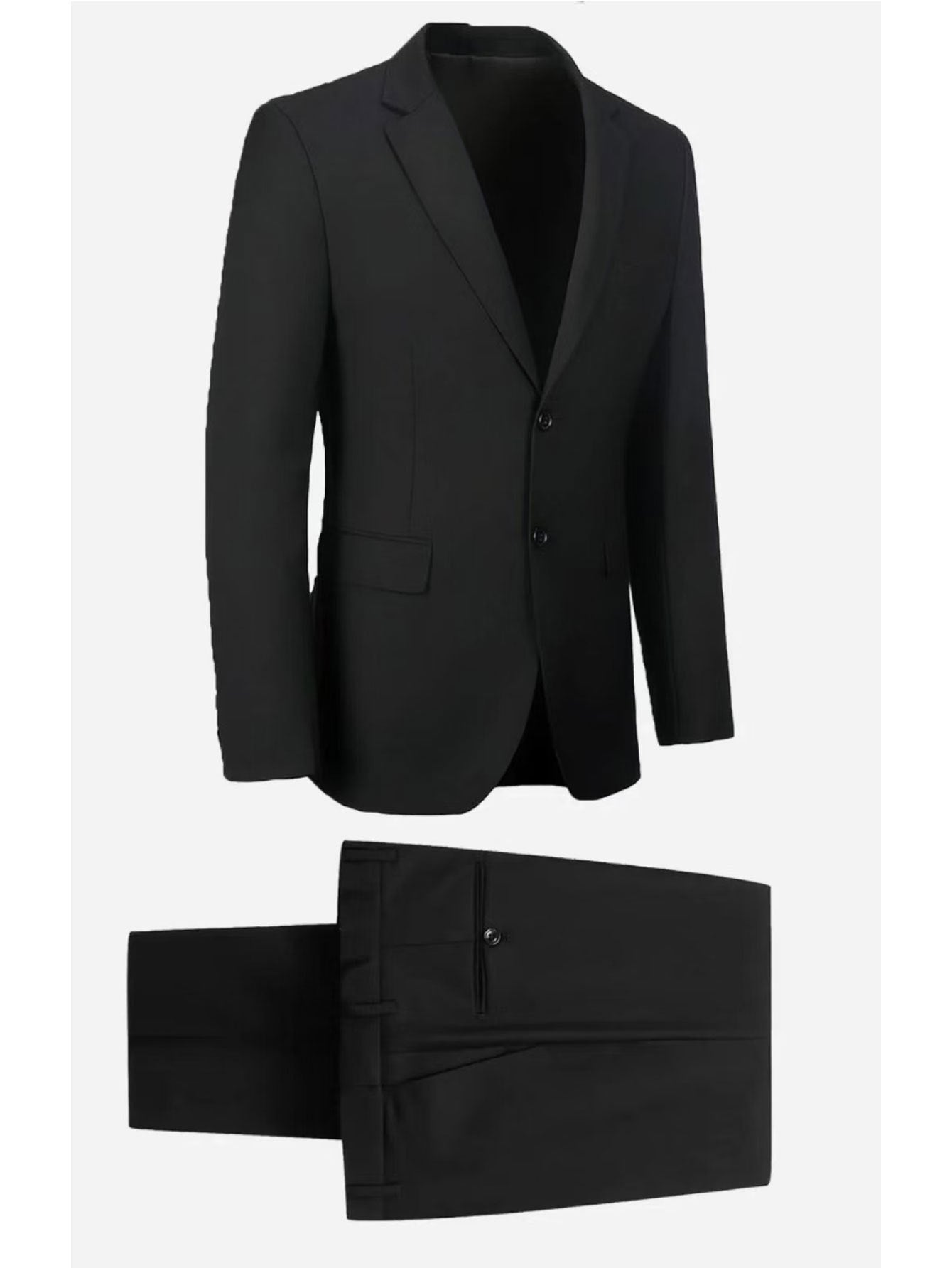 Men'S Formal Suit Set Featuring a Two-Button Lapel Jacket And Trousers. A Simple, Comfortable, And Classic Outfit for Adult Males, Suitable for Professional Office Wear, Elite Business Attire, And High-End Casual Suits. Ideal