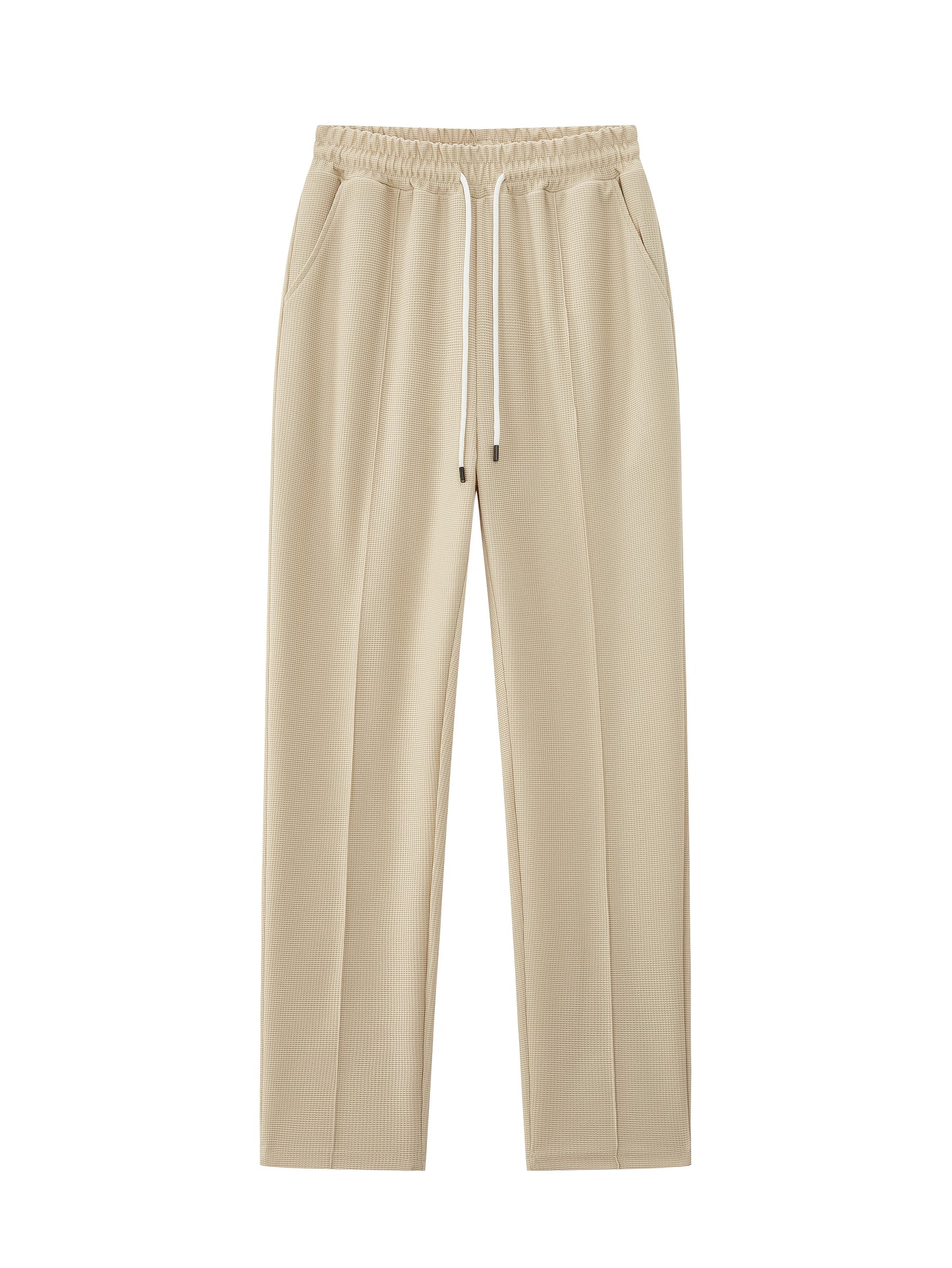 Men'S Two-Piece Set Featuring a Short-Sleeve Cardigan with Pockets And Drawstring Pocket Long Pants, Perfect for a Clean And Comfortable Summer.
